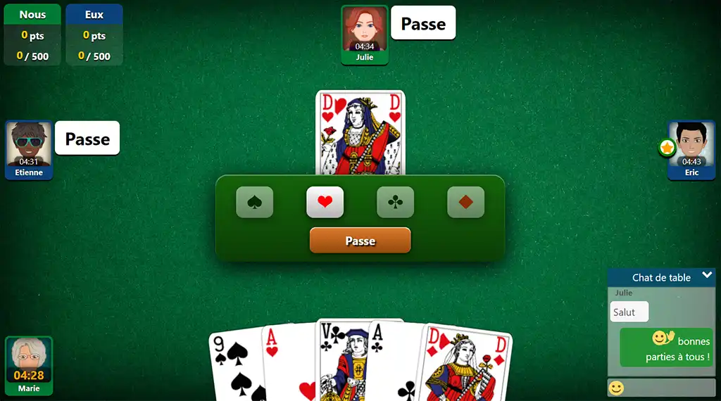 Comment jouer à la belote en ligne gratuitement ?